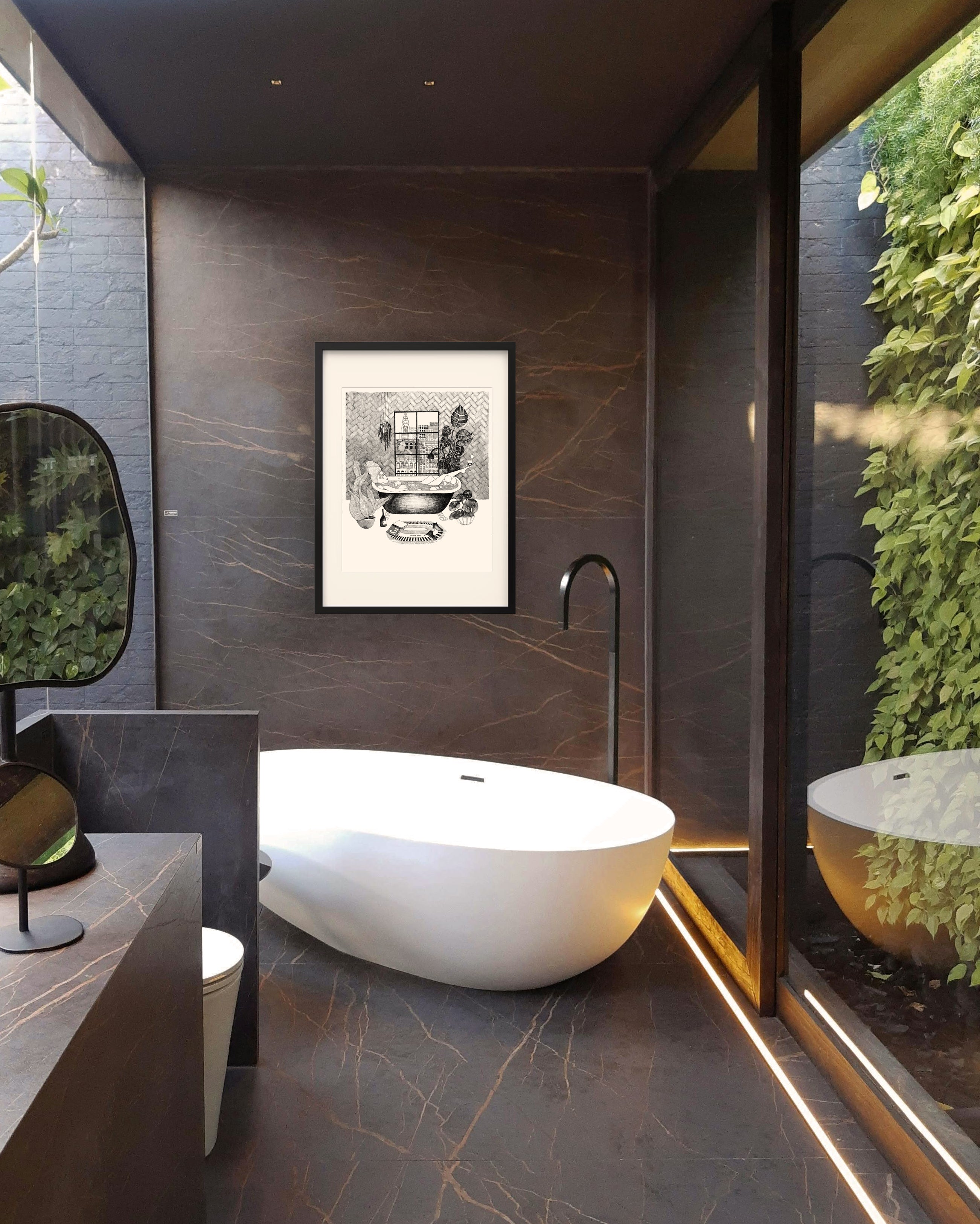 Badkamer in New York